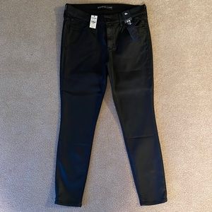 NWT Express Black Coated Mid-Rose Ankle Jean